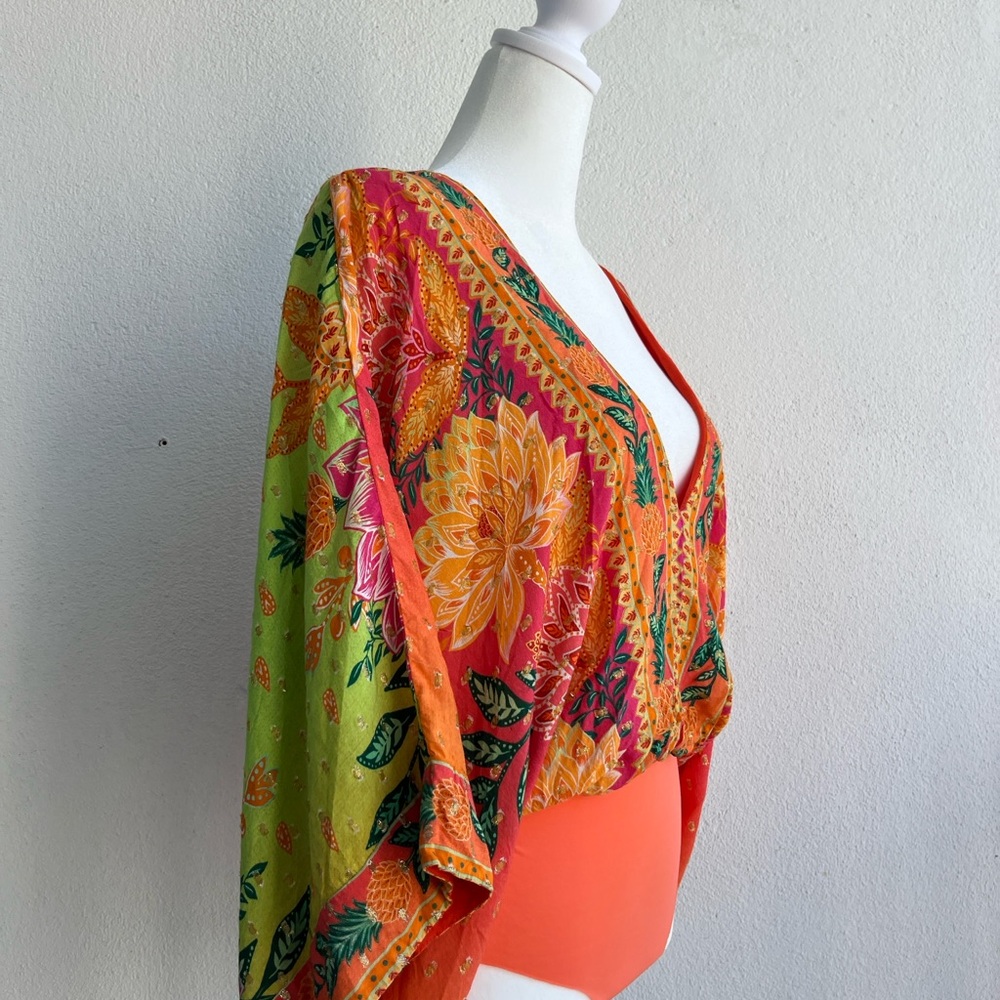 FARM Rio Colorful Floral bodysuit